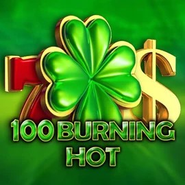100 Burning Hot slot logo by Amusnet Interactive at Rocket Riches Casino100 Burning Hot