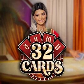 32 Cards by Ezugi, showcased at rocketrichescasino.eu.com – game logo