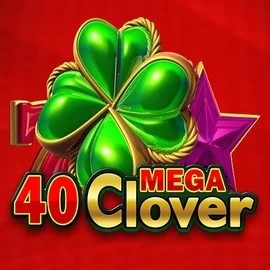 40 Mega Clover logo by Amusnet Interactive at Rocket Riches Casino40 Mega Clover