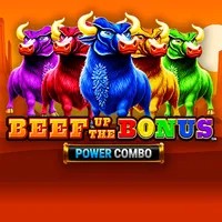 Beef Up the Bonus Power Combo Slot slot logo by High Limit Studio at Rocket Riches CasinoBeef Up the Bonus Power Combo Slot