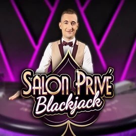 Blackjack Salon Privé slot visual from Ezugi available on rocketrichescasino.eu.com