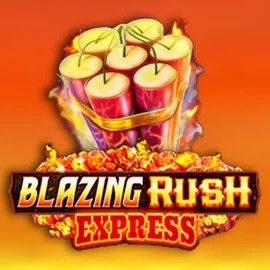Blazing Rush Express slot logo by AreaVegas at Rocket Riches CasinoBlazing Rush Express
