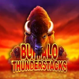 Logo of Buffalo Thunderstacks from Amatic Industries at Rocket Riches Casino