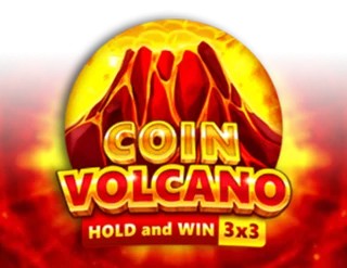 Logo of Coin Volcano from 3 Oaks Gaming at Rocket Riches Casino