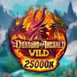 Logo of Dragons of Arcane Wild from Foxium at Rocket Riches Casino