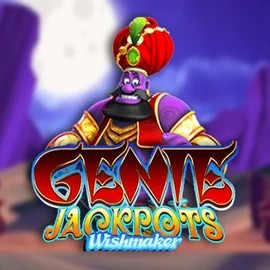 Genie Jackpots Wishmaker slot logo by Blueprint Gaming at Rocket Riches CasinoGenie Jackpots Wishmaker