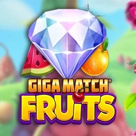 Giga Match Fruits online game logo by RubyPlay on rocketrichescasino.eu.com