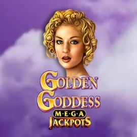 Logo of Golden Goddess Megajackpots from IGT at Rocket Riches Casino
