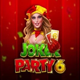 Joker Party 6 logo by Greentube at Rocket Riches CasinoJoker Party 6