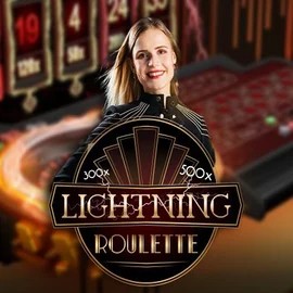 Lightning Roulette casino game by Evolution – featured logo at Rocket Riches Casino