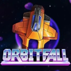 Orbitfall logo by ELK Studios at Rocket Riches CasinoOrbitfall