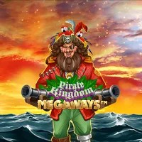 Pirate Kingdom Megaways logo by Iron Dog Studio at Rocket Riches CasinoPirate Kingdom Megaways
