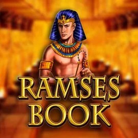 Ramses Book slot logo by Gamomat at Rocket Riches CasinoRamses Book