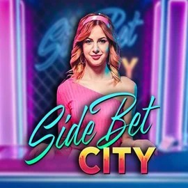 Side Bet City online game logo by Evolution on rocketrichescasino.eu.com