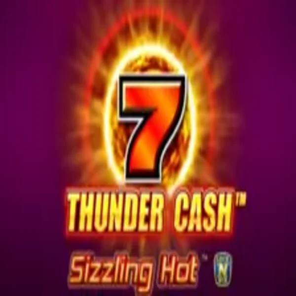 Official Slots logo: Thunder Cash Sizzling Hot by Novomatic at Rocket Riches Casino