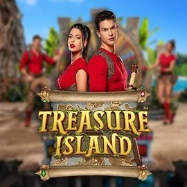 Treasure Island logo by Pragmatic Play at Rocket Riches Casino
